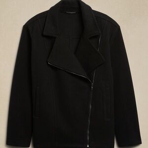 Banana Republic Men's Classic Black Pea Coat